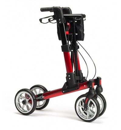 Déambulateur 4 roues léger et pliable Quava Vermeiren rouge