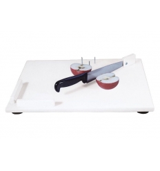 Planche à découper avec couteau intégré