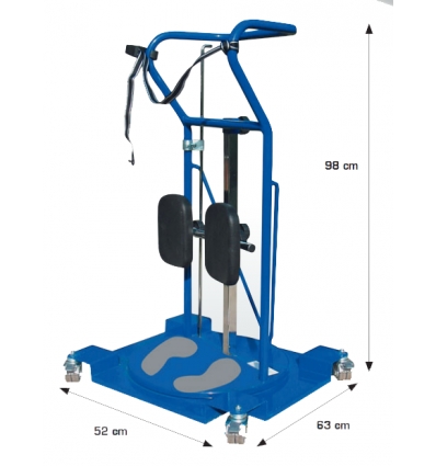Dimensions du verticalisateur guidon de transfert déplaçant Transi Pro