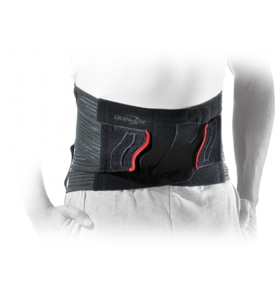 Ceinture lombaire Actistrap Donjoy noir et rouge