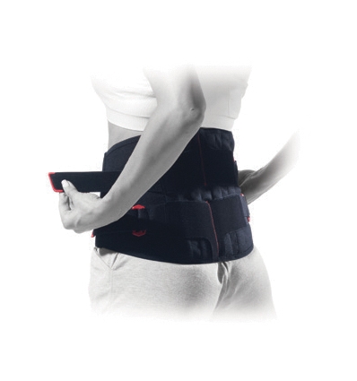 Ceinture lombaire Immostrap Donjoy noir et rouge