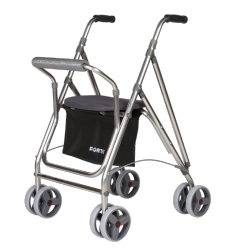 Rollator d'extérieur 4 roues Ara-K Kanguro HD gris