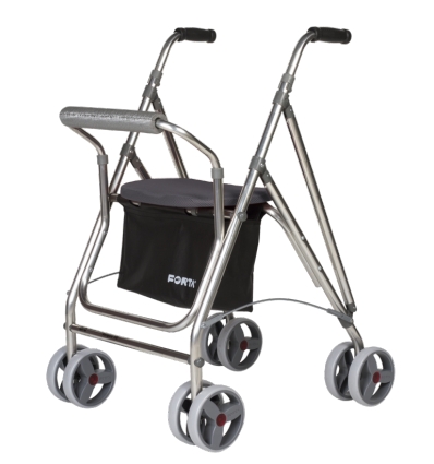 Rollator d'extérieur 4 roues Ara-K Kanguro HD gris