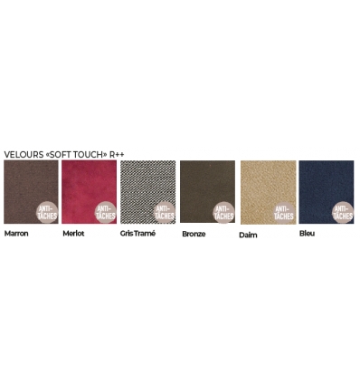 Coloris velours fauteuil releveur 2 moteurs Confort Luxe Medtrade