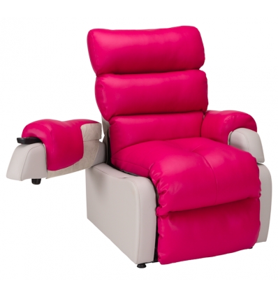 Fauteuil releveur Cocoon 1 moteur - design 1ère génération framboise