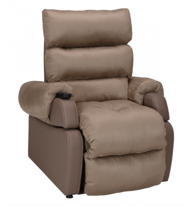 Fauteuil releveur Cocoon 1 moteur XS velours grège