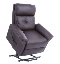Fauteuil releveur 2 moteurs Diamant Maxi simili-cuir chocolat