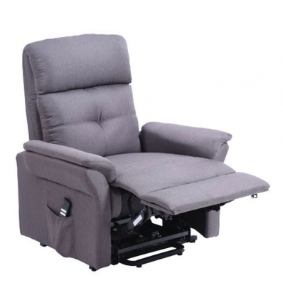Fauteuil releveur 2 moteurs Diamant confort tissu gris