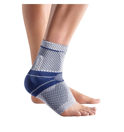 Chevillère active de contention MalleoTrain Bauerfeind titane bleu