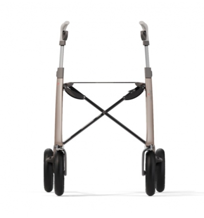 Rollator 4 roues léger Carbon Overland marron