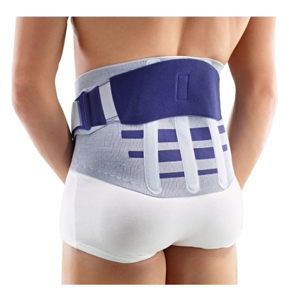 Ceinture lombaire LumboLoc Forte Bauerfeind titane / bleu