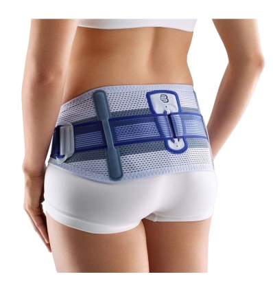 Ceinture du bassin Sacroloc Bauerfeind titane / bleu