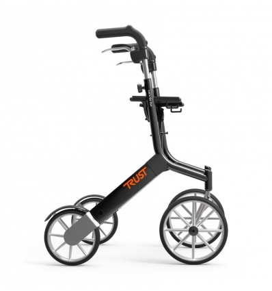 Rollator léger 4 roues Let's Go Out noir