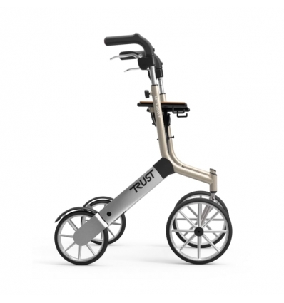Rollator léger 4 roues Let's Go Out beige