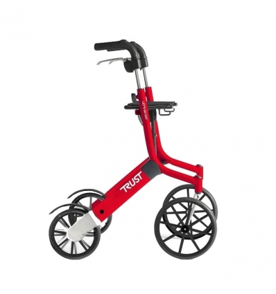 Rollator léger 4 roues Let's Go Out rouge
