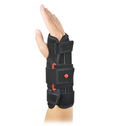 Attelle de poignet-main DuoForm Donjoy noir et rouge