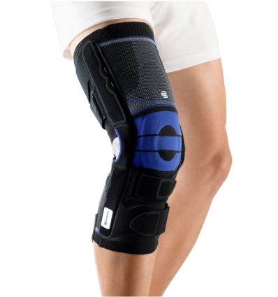 Attelle de genou SofTec Genu Bauerfeind noir/bleu