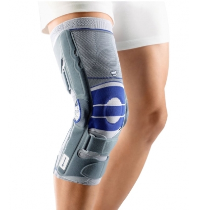 Attelle de genou SofTec Genu Bauerfeind titane/bleu