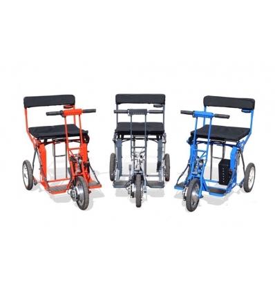 Scooter électrique pliable automatiquement R30 DI BLASI rouge, noir, bleu