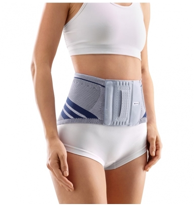 Ceinture lombaire LumboTrain Lady Bauerfeind titane / bleu