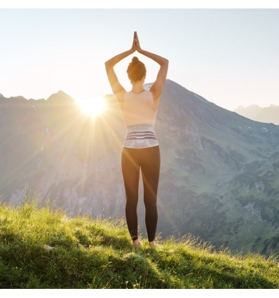 Ceinture lombaire LumboTrain Lady Bauerfeind titane / bleu