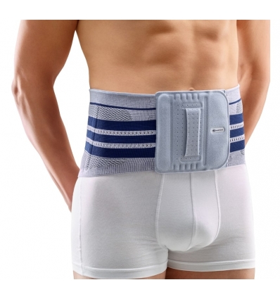Ceinture lombaire LumboTrain Bauerfeind titane bleu