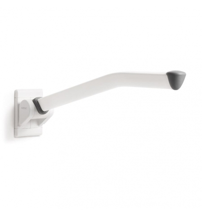 Accoudoir de toilettes Etac Rex blanc et gris volcan