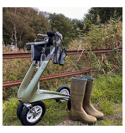 Rollator 4 roues léger Carbon Overland