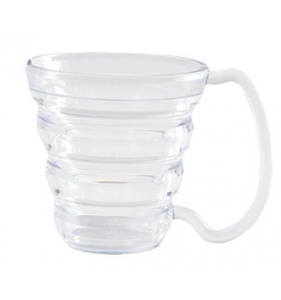 Tasse ergonomique avec anse Ergo transparente