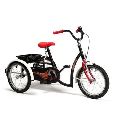 Tricycle garçon 2215 Sporty Vermeiren noir et rouge