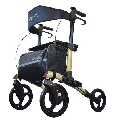 Déambulateur 4 roues pliable Néo Fold Evolution champagne