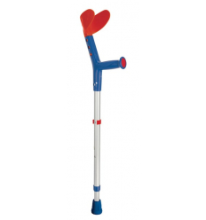 Canne anglaise enfant TIKI rouge / bleu