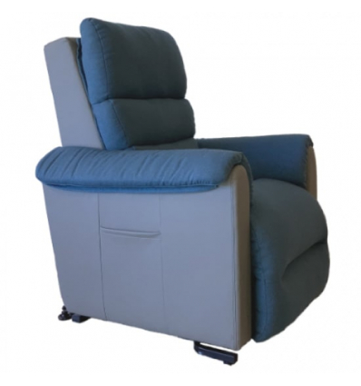 Fauteuil releveur 1 moteur dos au mur Cosy Up easyclean océan