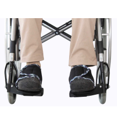 Maintien de pied pour fauteuil roulant