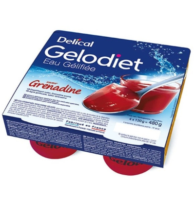 Eau gélifiée Gelodiet grenadine Delical