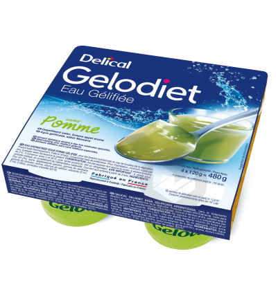 Eau gélifiée Gelodiet pomme Delical