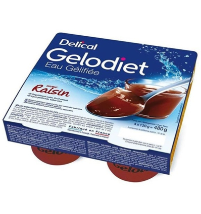 Eau gélifiée Gelodiet raisin Delical