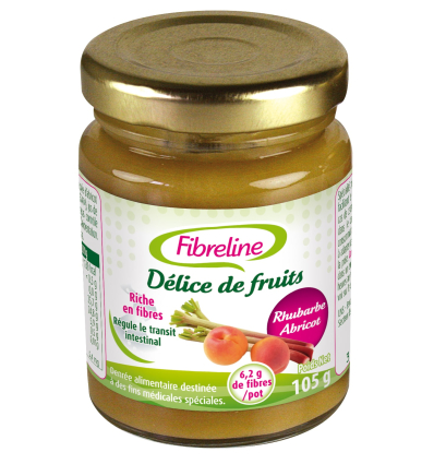 Délice de fruits Fibreline rhubarbe abricot