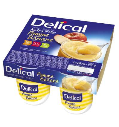 Dessert fruité Nutra'pote Delical pomme banane