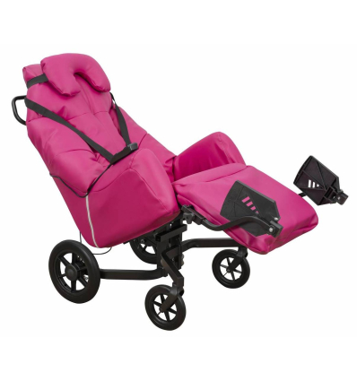 Fauteuil coquille électrique Elysée E framboise