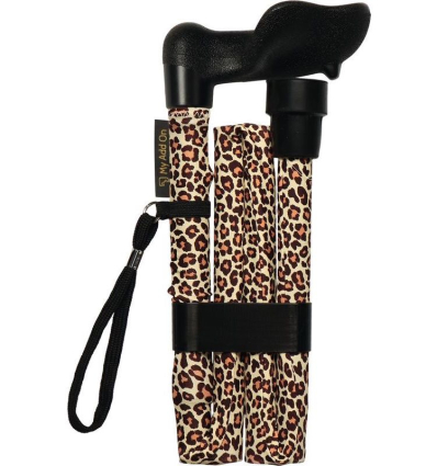 Gaine décor pour customiser une canne de marche léopard