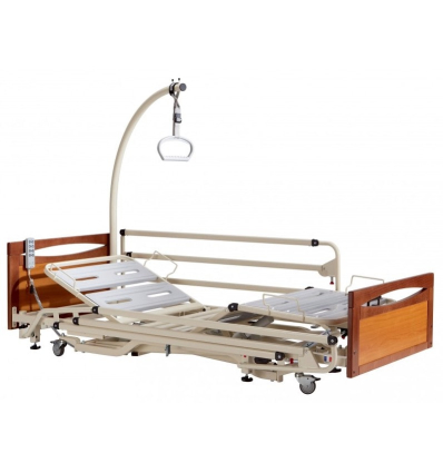 Lit médicalisé Alzheimer Euro 3800 Panneaux Main Courante Merisier