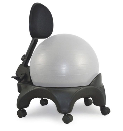 Chaise ergonomique avec ballon Tonic Chair Confort gris