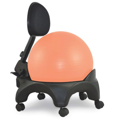 Chaise ergonomique avec ballon Tonic Chair Confort orange