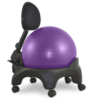 Chaise ergonomique avec ballon Tonic Chair Confort violet
