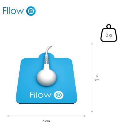 Dimensions des électrodes Tens Paingone Fllow