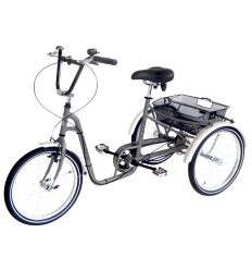 Tricycle adulte handicapé Tonicross City Rupiani gris quartz