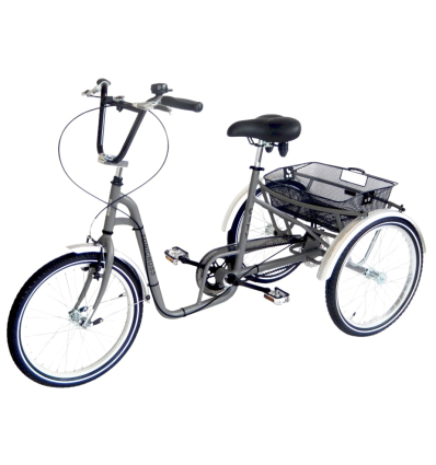 Tricycle adulte handicapé Tonicross City Rupiani gris quartz