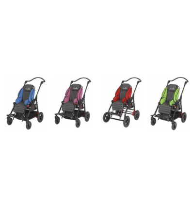 Poussette handicapé Jazz Easys Advantage Rupiani bleu rose rouge vert