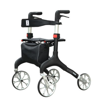 Rollator Manhattan Mobio 4 roues compact noir
